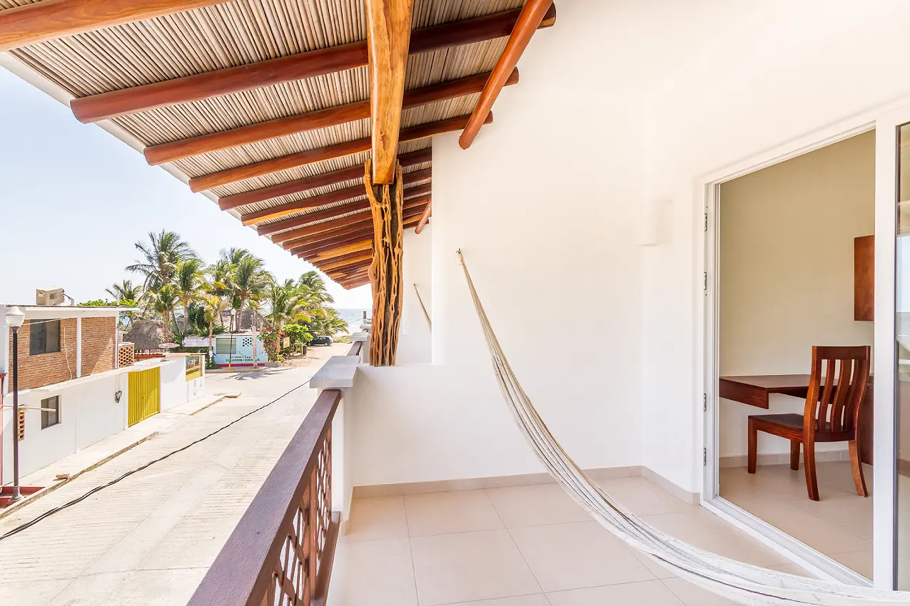 Habitacion Sencilla Vista a la Calle Hospedaje Hotel Blater Puerto Escondido Oaxaca